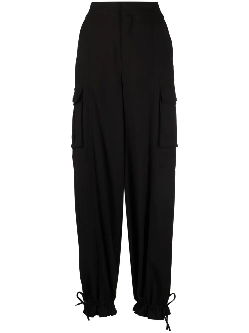 

Gestuz pantalones con tiro alto - Negro