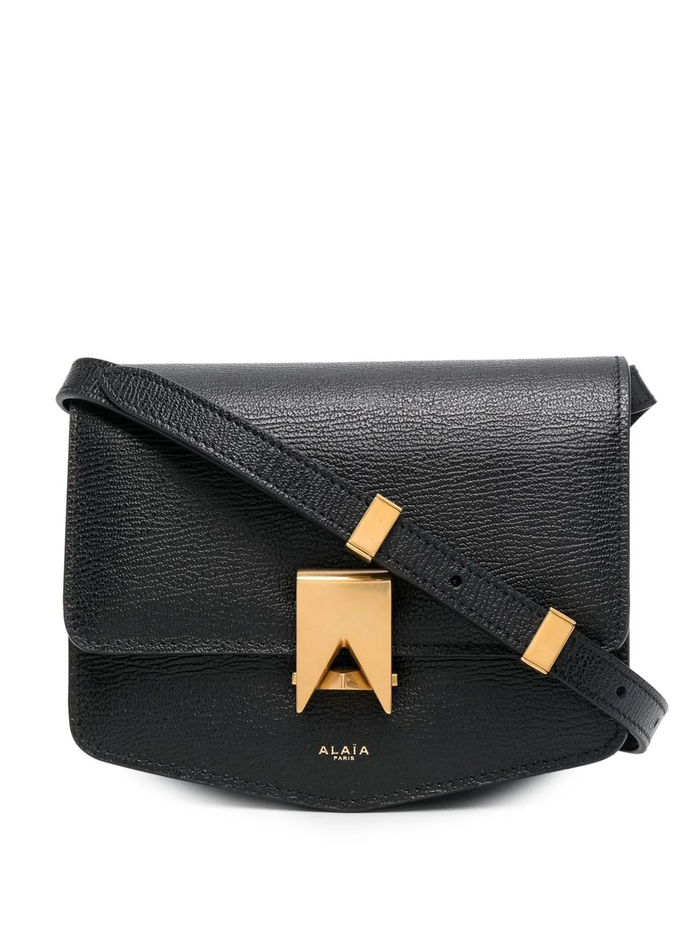 Alaïa textured leather shoulder bag | Black | Image 1
