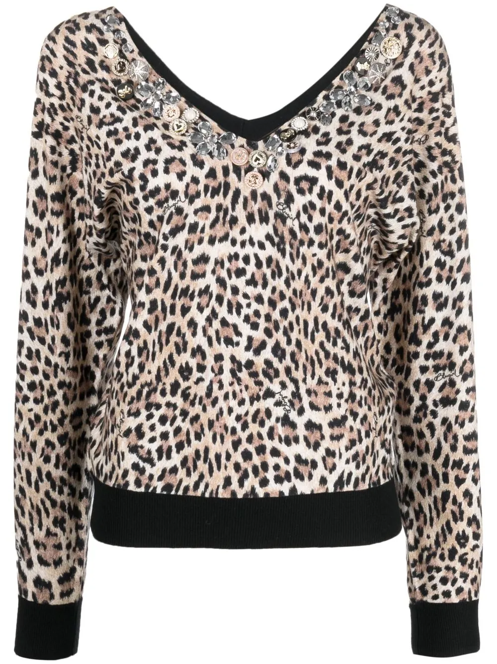 

Blugirl blusa con estampado de leopardo - Marrón