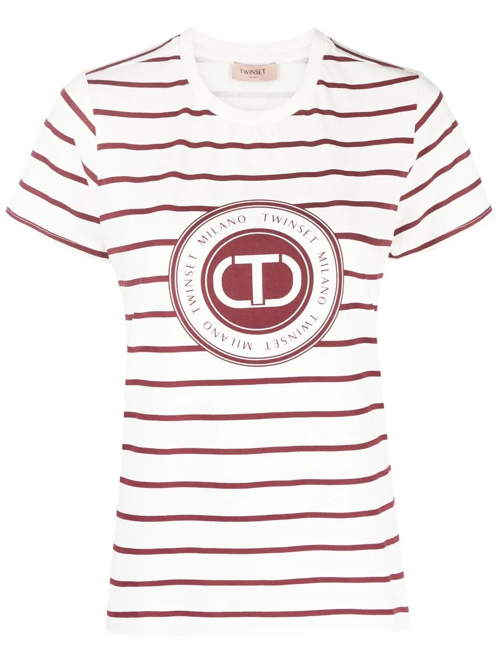 

TWINSET playera con logo estampado - Blanco