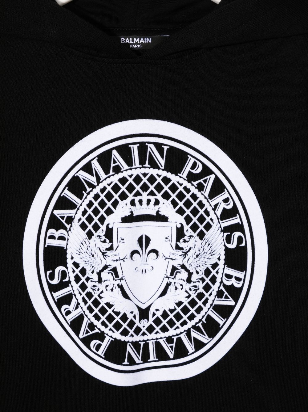 Balmain Kids logo-print Pullover Hoodie - Farfetch