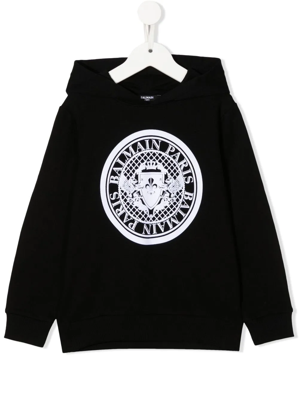 

Balmain Kids logo-print pullover hoodie - Black