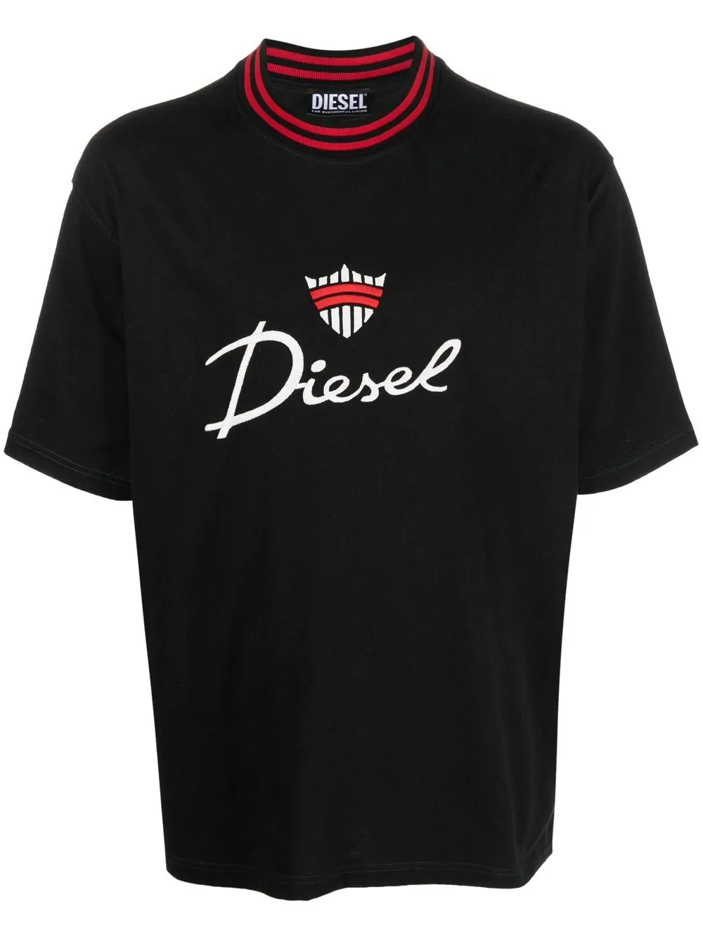 

Diesel playera con logo bordado - Negro