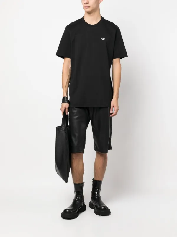 ★【DIESEL】 T-JUST-DOVAL-PJ T-SHIRT★ Diesel T-Just-Doval-PJ Cotton T-shirt | Black | FARFETCH PL