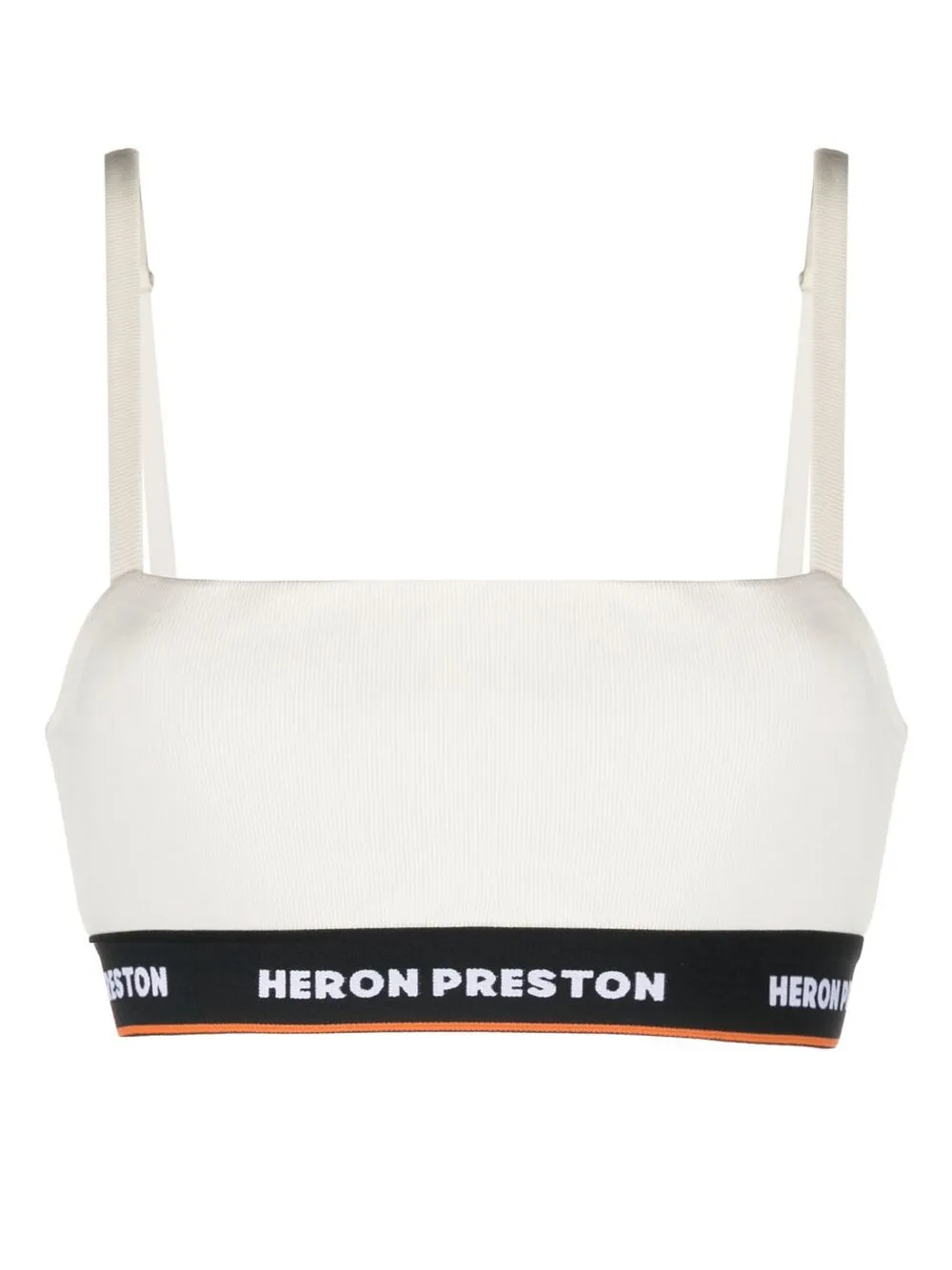 

Heron Preston brasier con franja del logo - Blanco