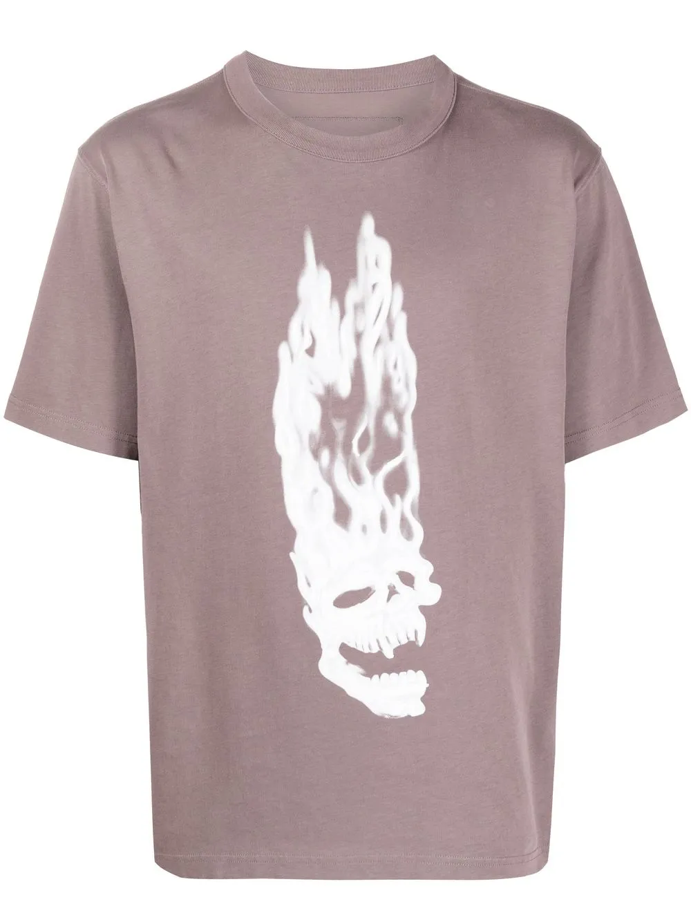 

Heron Preston flaming skull T-shirt - Grey