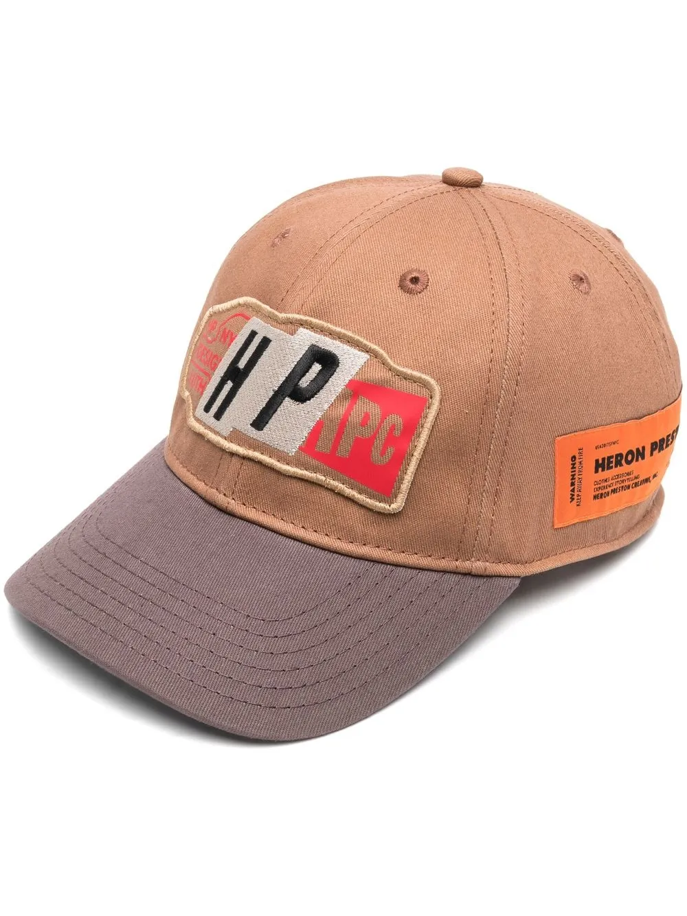 Heron Preston Design Authority Baseball Hat In Tobaco Brown