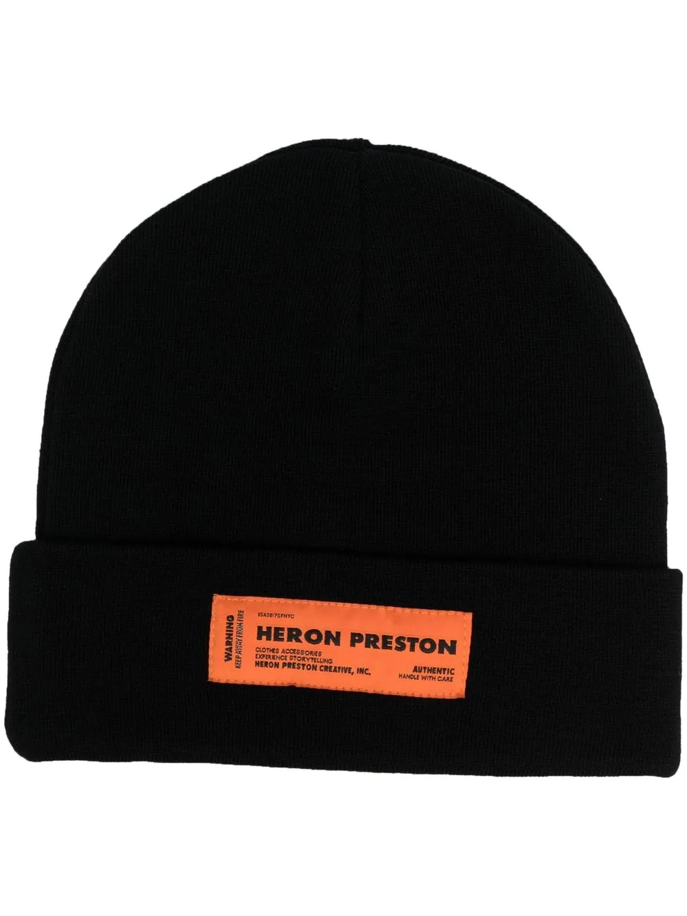 

Heron Preston gorro con parche del logo - Negro