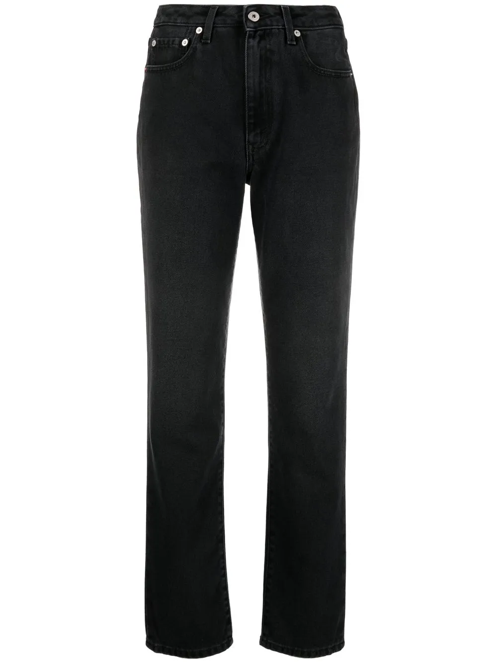 

Heron Preston jeans slim de tiro alto - Negro