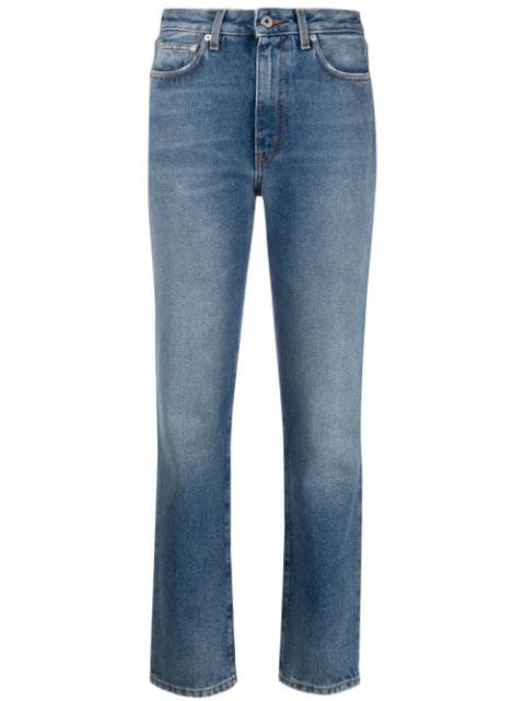 Heron Preston Calça jeans slim cintura alta