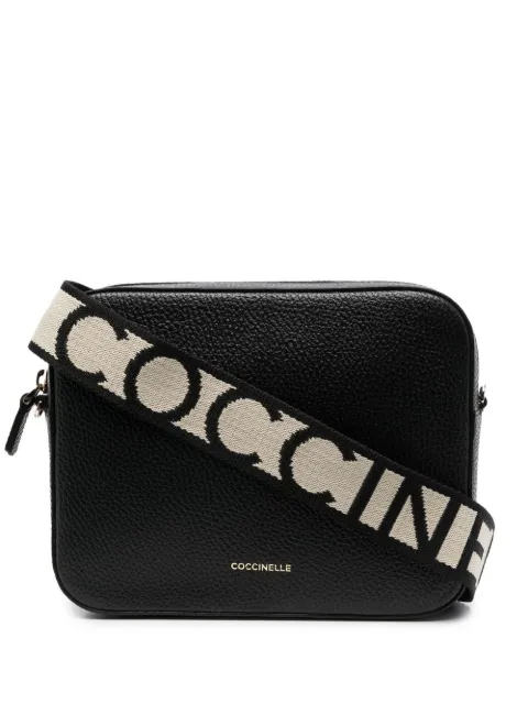 Coccinelle pebbled-leather crossbody bag