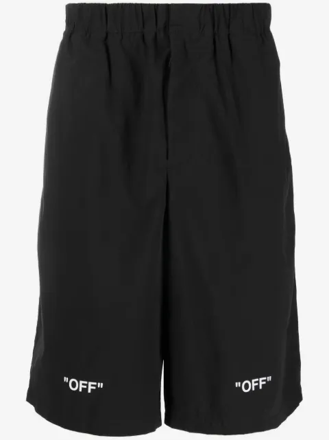Off-White Shorts mit Logo-Print