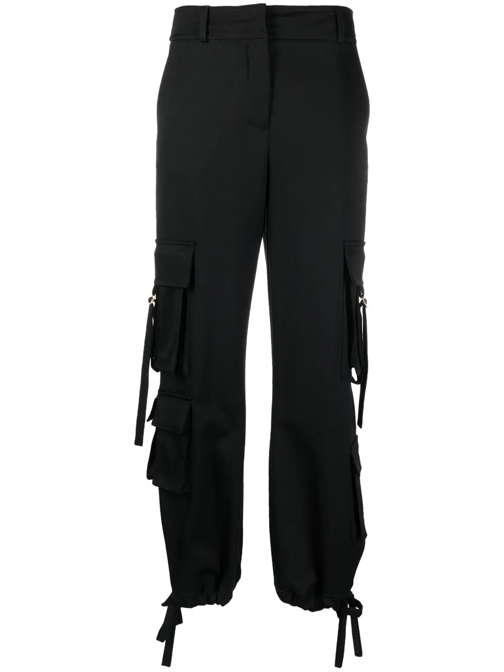 

Blumarine pantalones cargo rectos con cordones - Negro