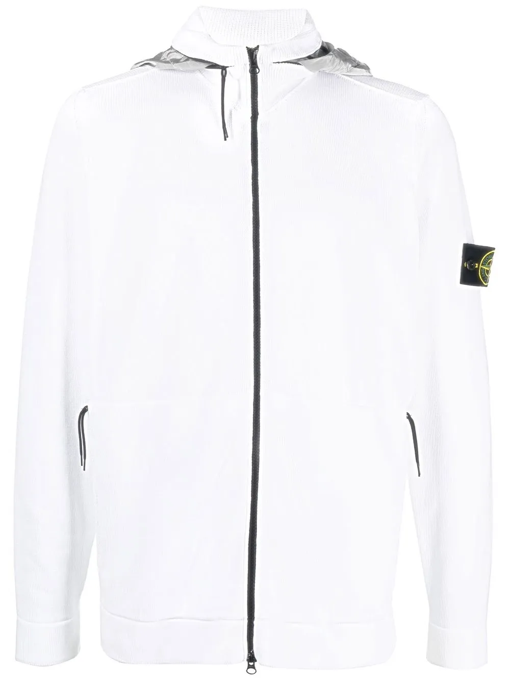 

Stone Island hoodie con distintivo de brújula - Blanco