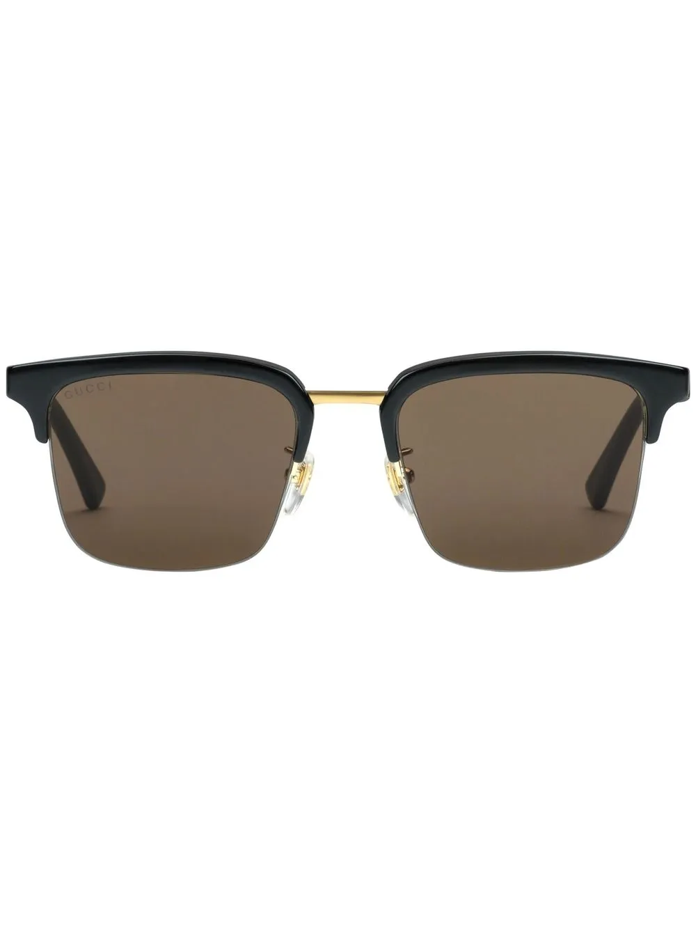 

Gucci Eyewear lentes de sol con armazón rectangular - Negro