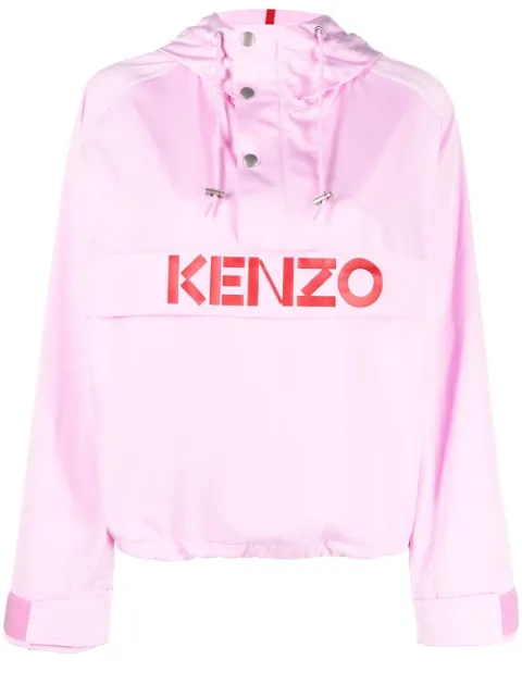 Kenzo logo-print hooded jacket