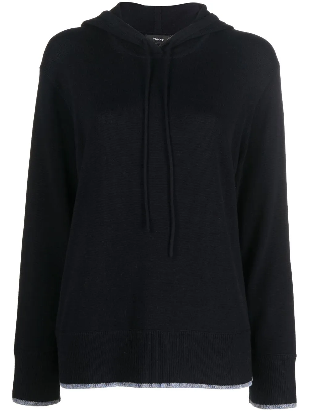 

Theory hoodie tejido con cordones - Azul