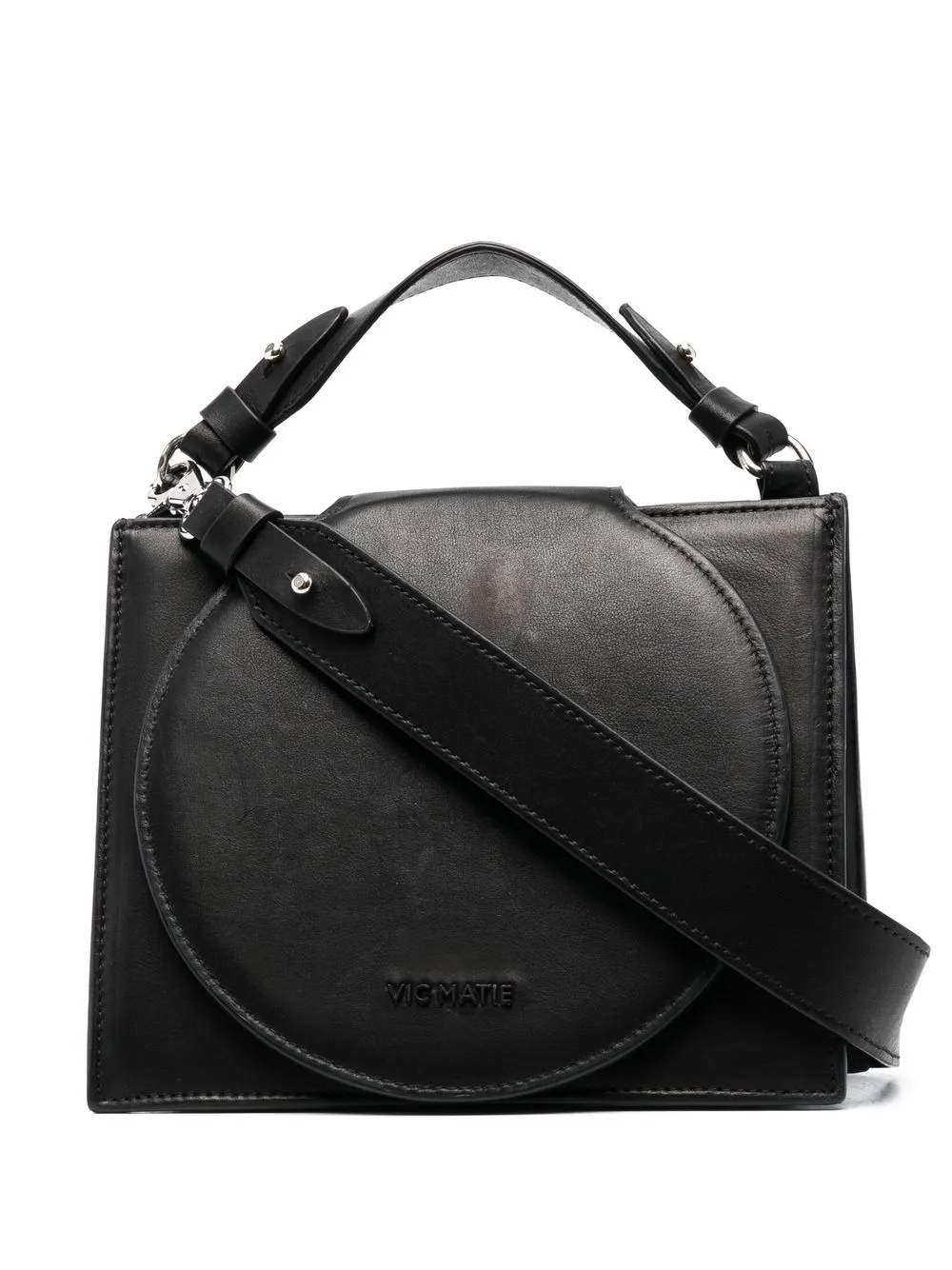 

Vic Matie logo-plaque crossbody bag - Black