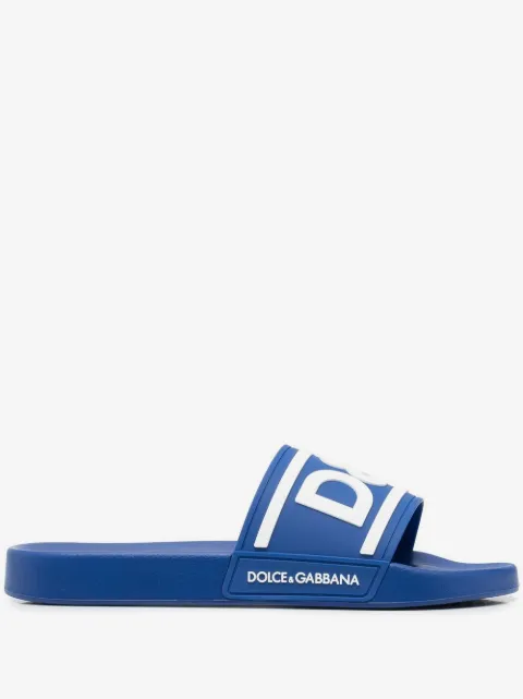 Dolce & Gabbana flip flops con logo estampado