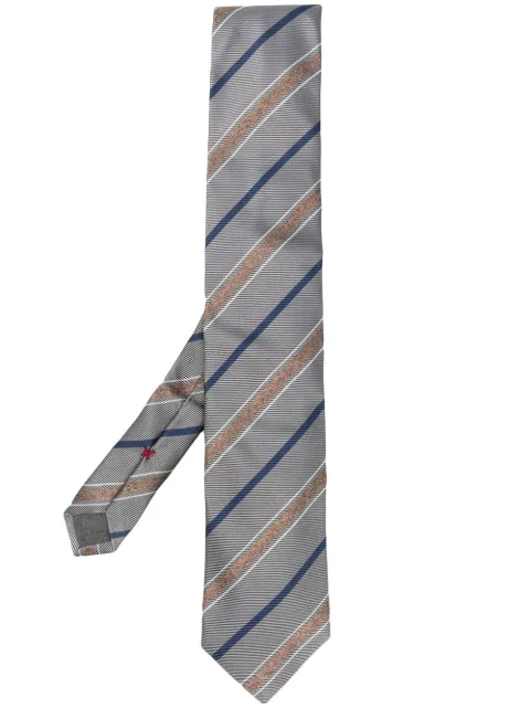 Brunello Cucinelli striped silk tie 