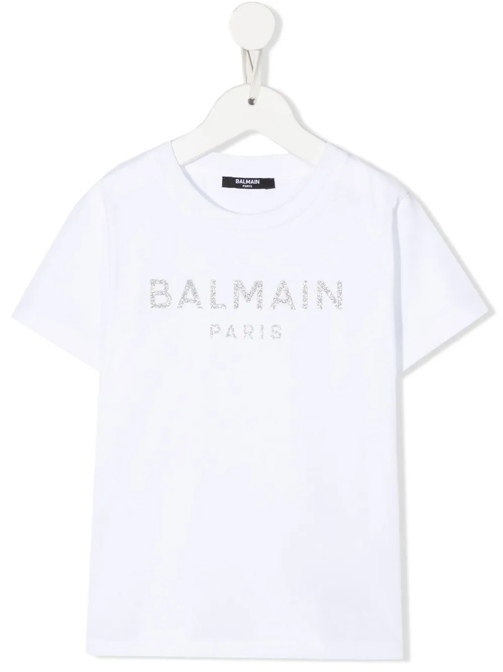 

Balmain Kids playera con logo y gemas - Blanco