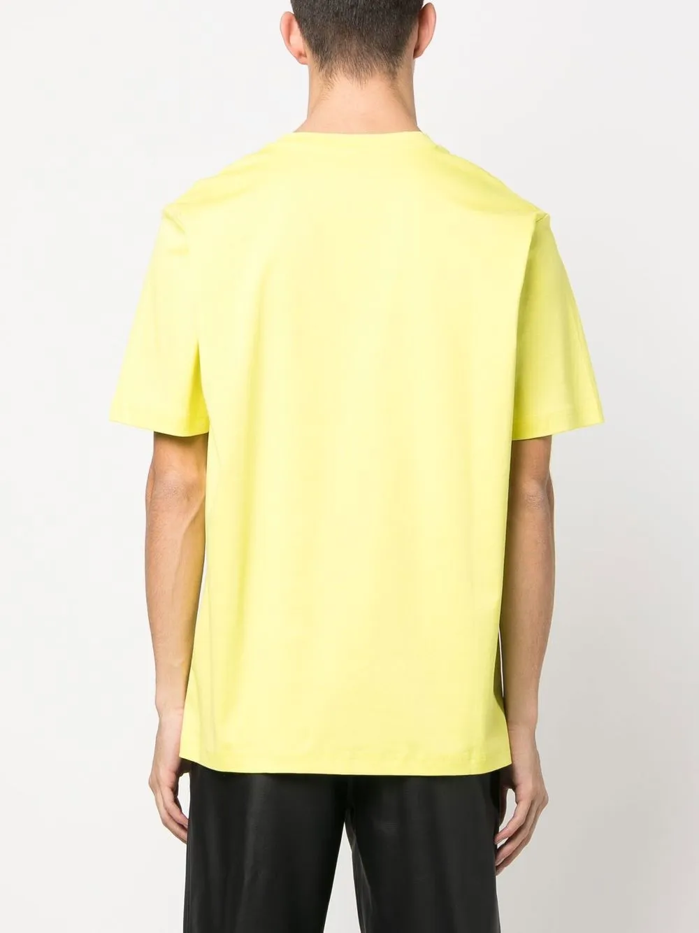 Diesel Embroidered-logo Cotton T-shirt In Yellow