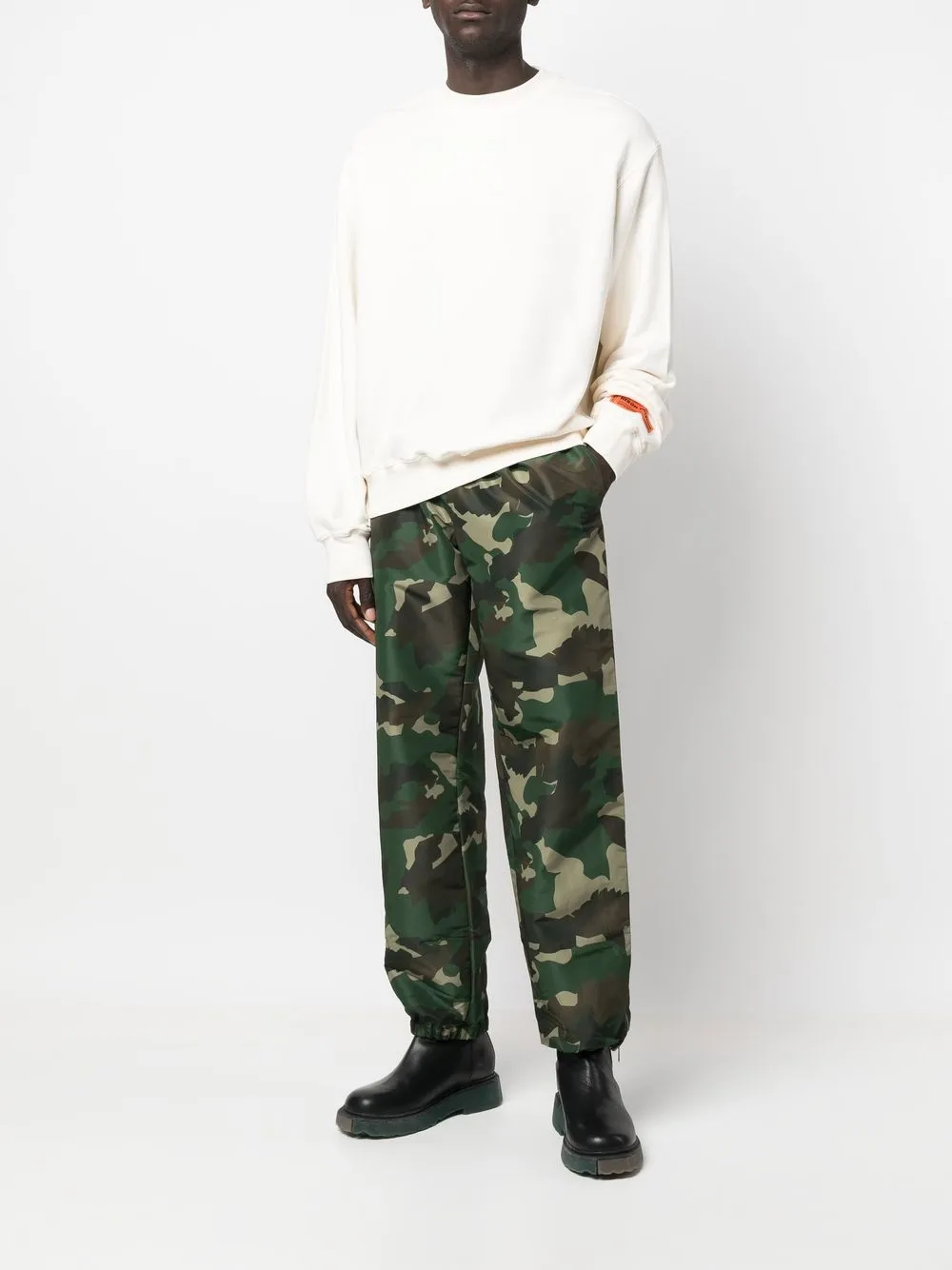 Heron Preston Sweater met logopatch - Beige