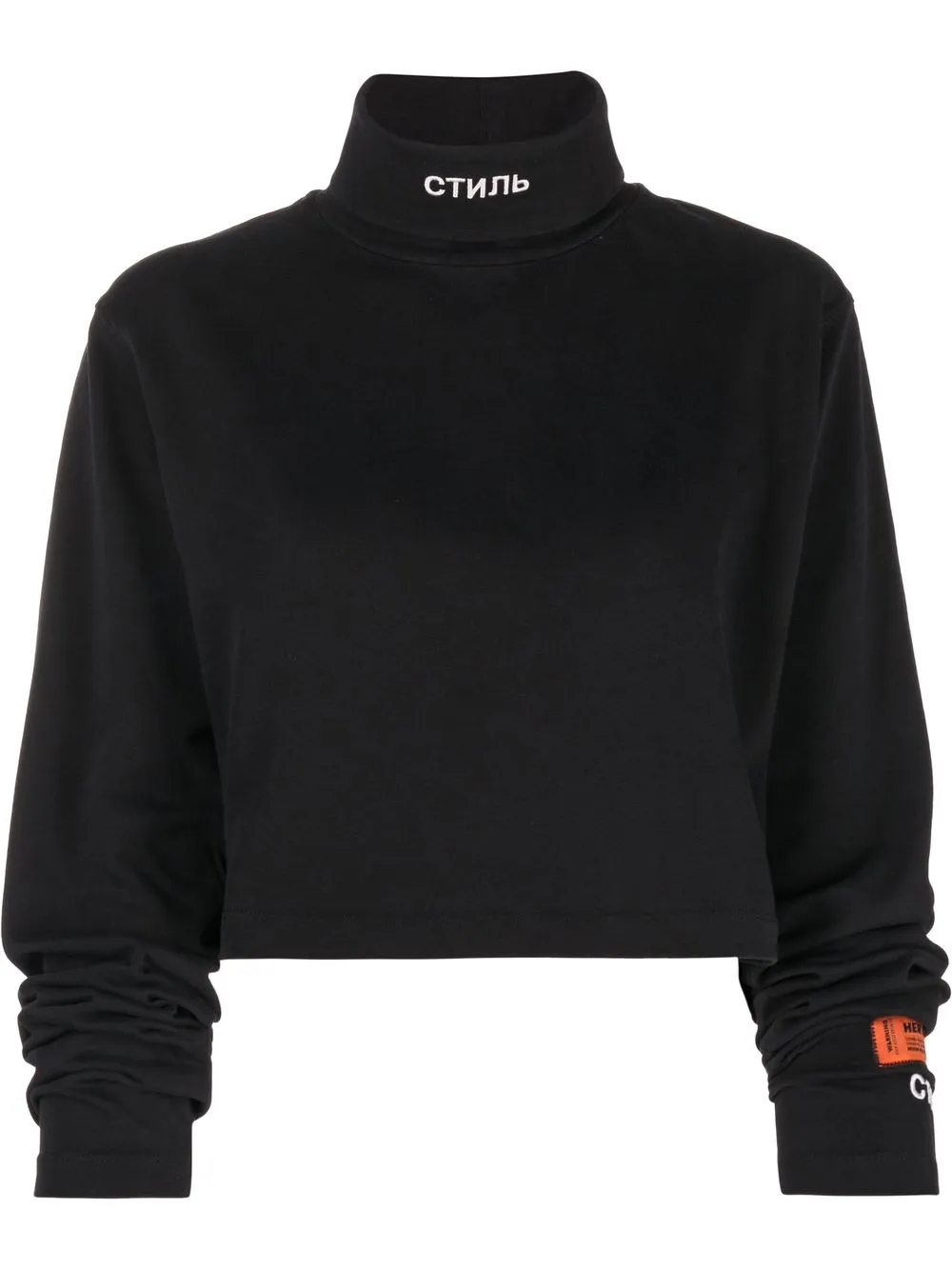 

Heron Preston СТИЛЬ-embroidered roll-neck jumper - Black