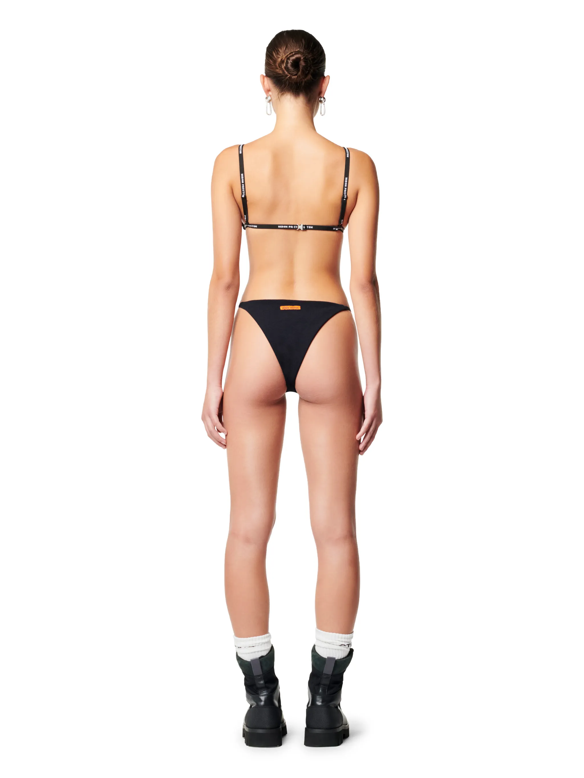 logo patch bikini bottoms