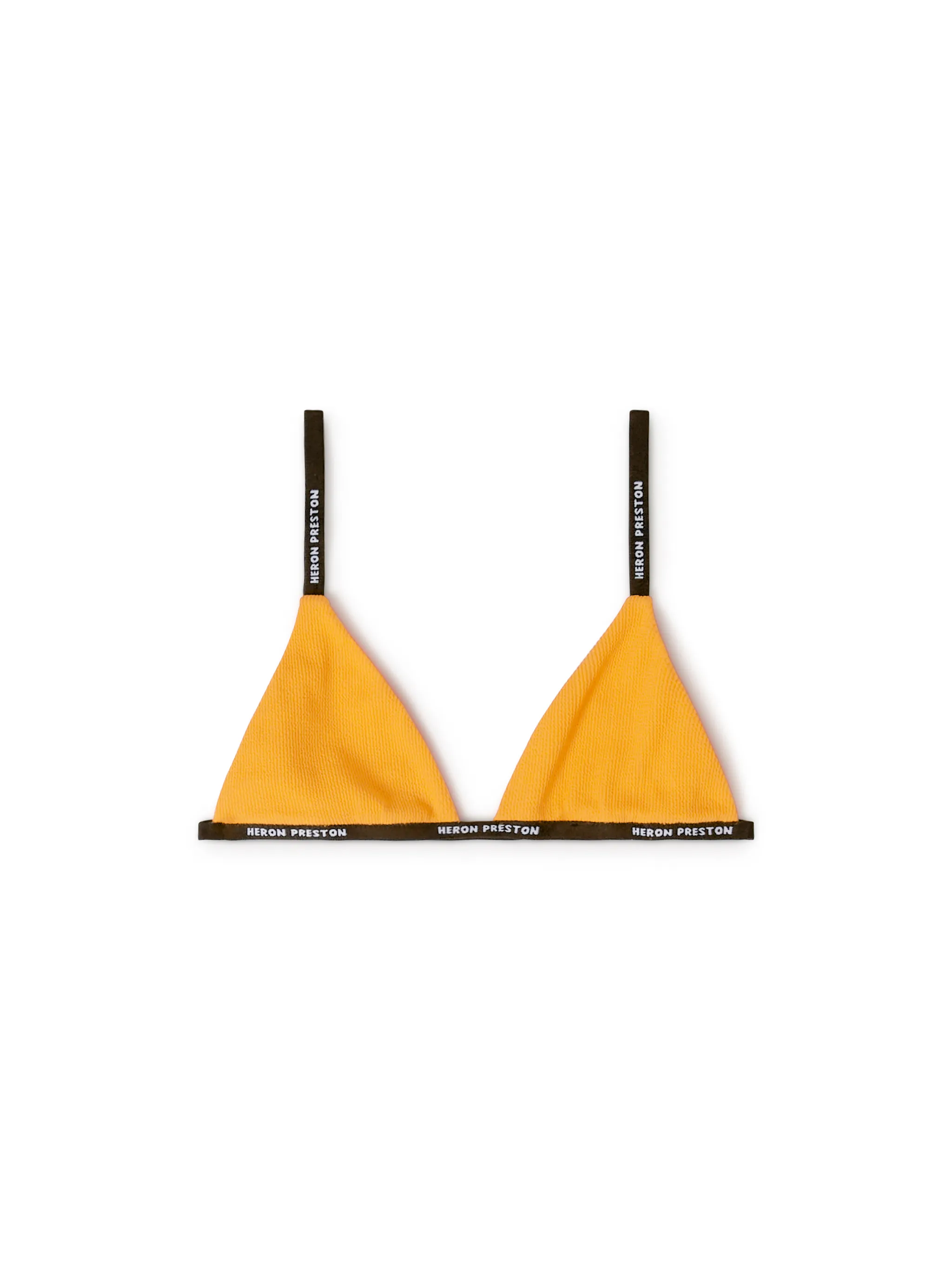 logo tape triangle bikini top