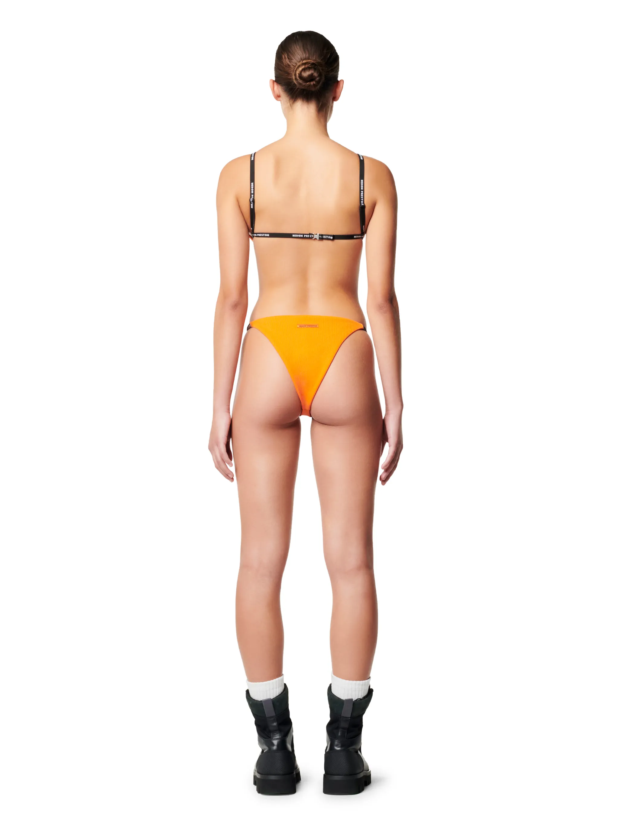 logo tape bikini bottoms