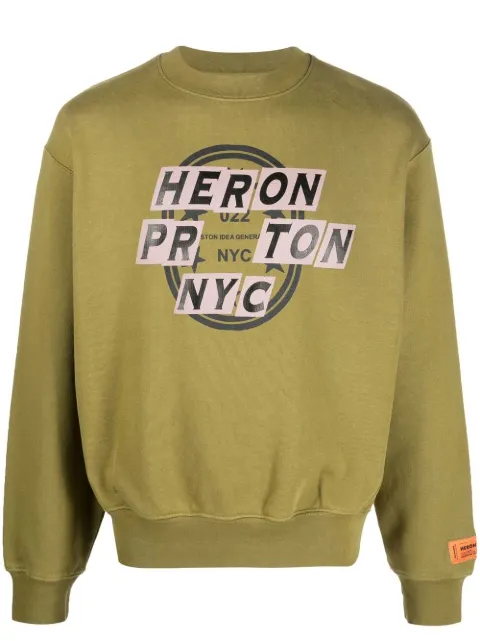 Heron Preston sudadera con estampado gráfico