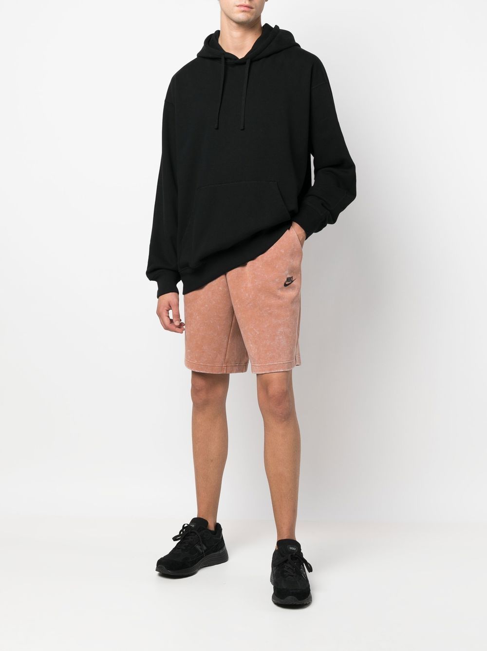 drawstring fleece shorts