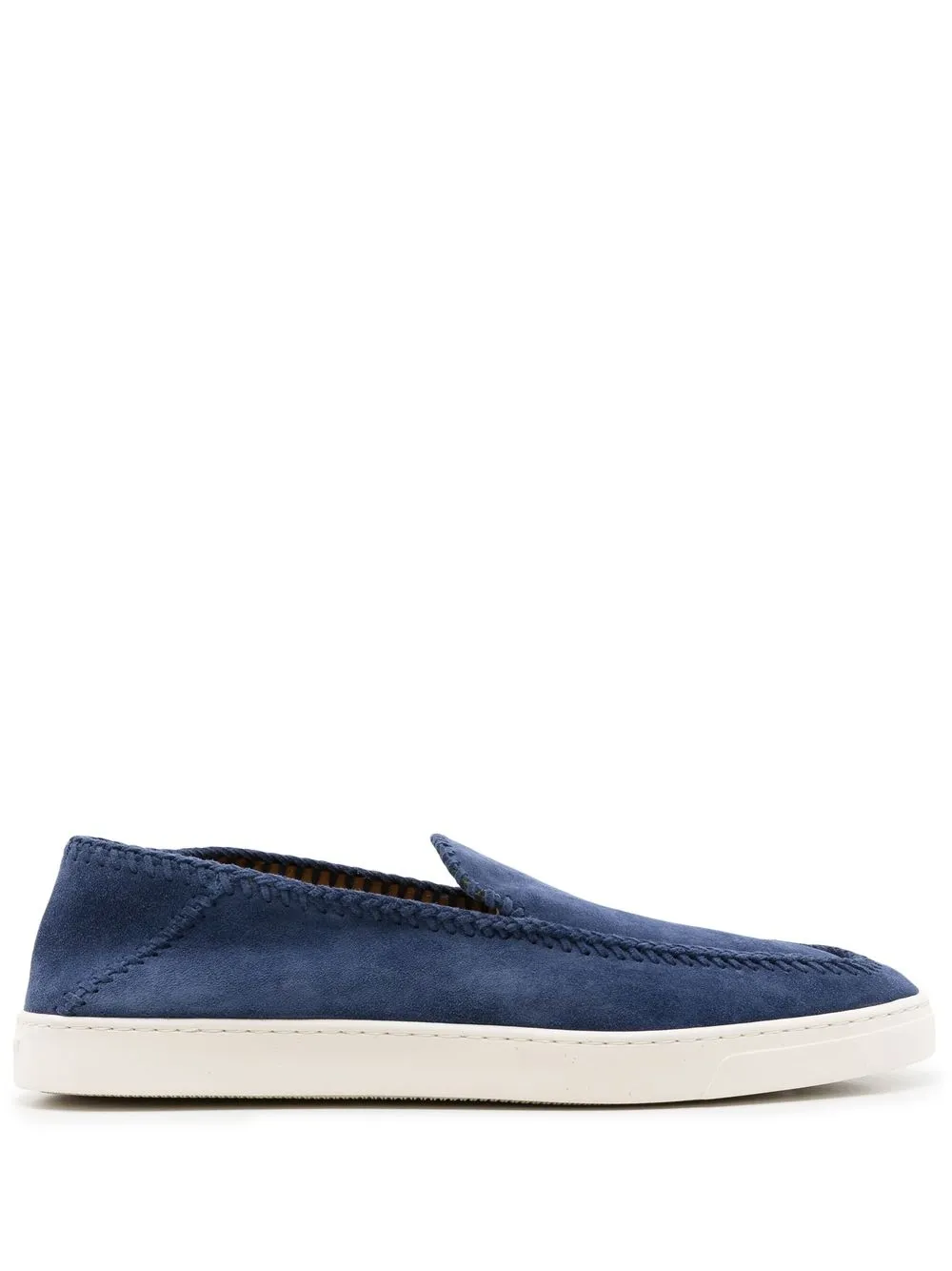 Giorgio Armani Tênis com acabamento de pesponto | Azul | Image 1