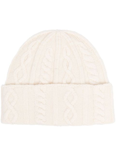 Brunello Cucinelli cable-knit cashmere beanie hat Men