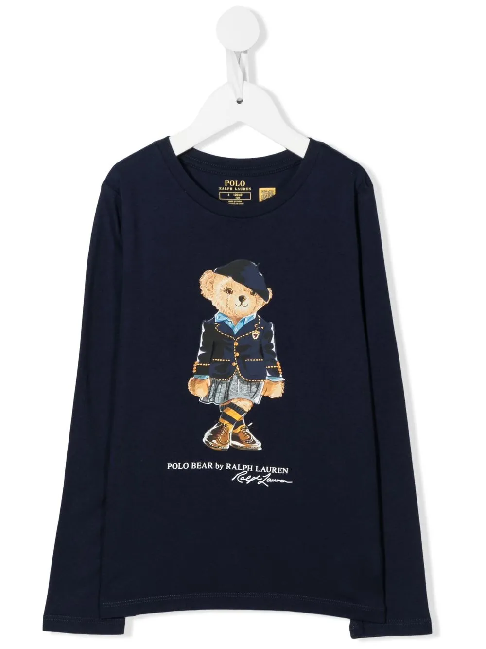 

Ralph Lauren Kids top con motivo teddy - Azul