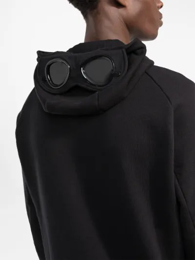 goggle-detail zip-up hoodie | C.P 
