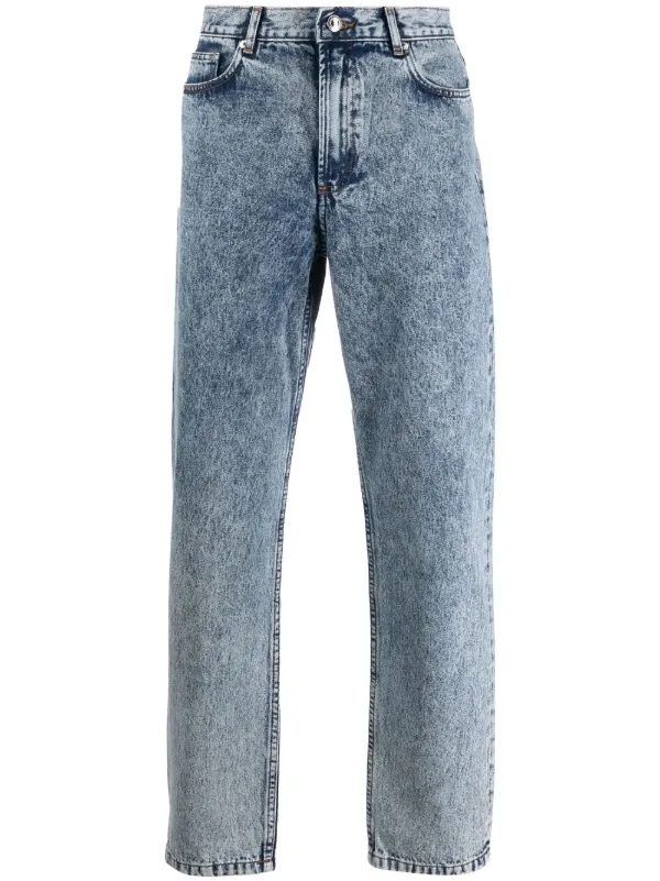 A.P.C. acid-wash Tapered Jeans - Farfetch