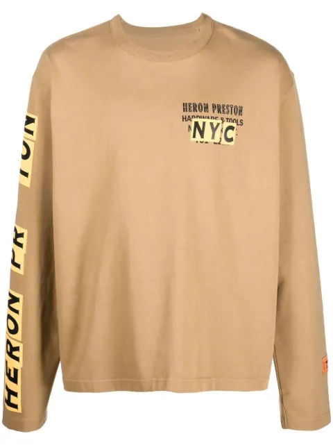 Heron Preston logo-print cotton sweatshirt