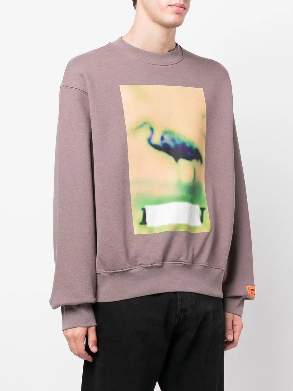 Heron Preston Censored Print Crew Neck Sweatshirt - Farfetch