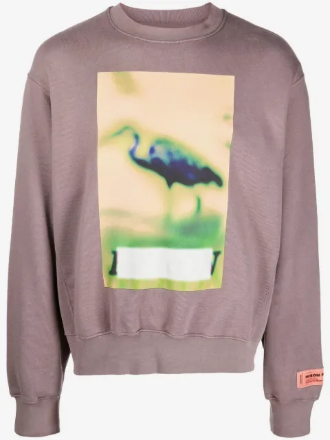 Heron Preston Censored print crew neck sweatshirt