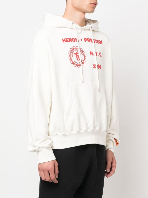 Heron preston hot sale hoodie white