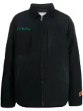 Heron Preston logo-embroidered denim jacket - Black
