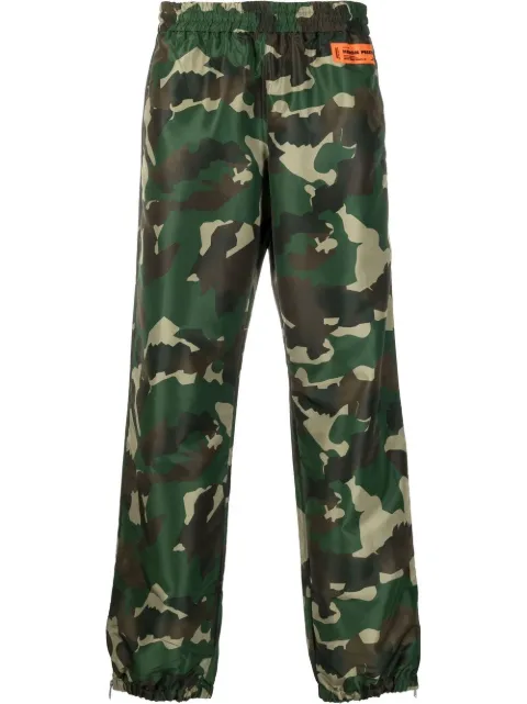 Heron Preston Camo logo-patch track-pants