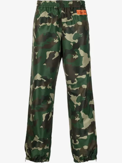 Heron Preston Camo logo-patch track-pants