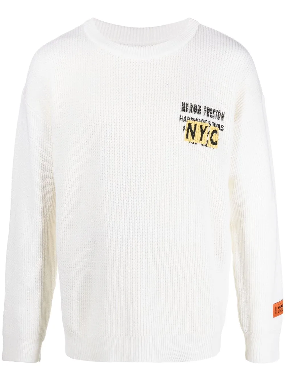 

Heron Preston sudadera con logo estampado - Blanco