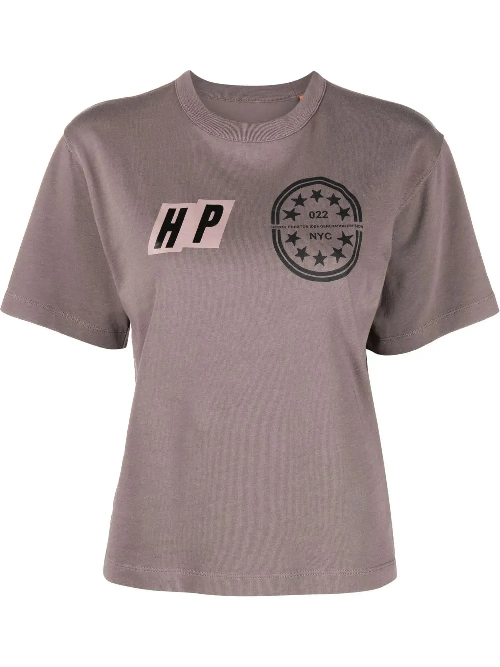 

Heron Preston playera con estampado gráfico - Gris