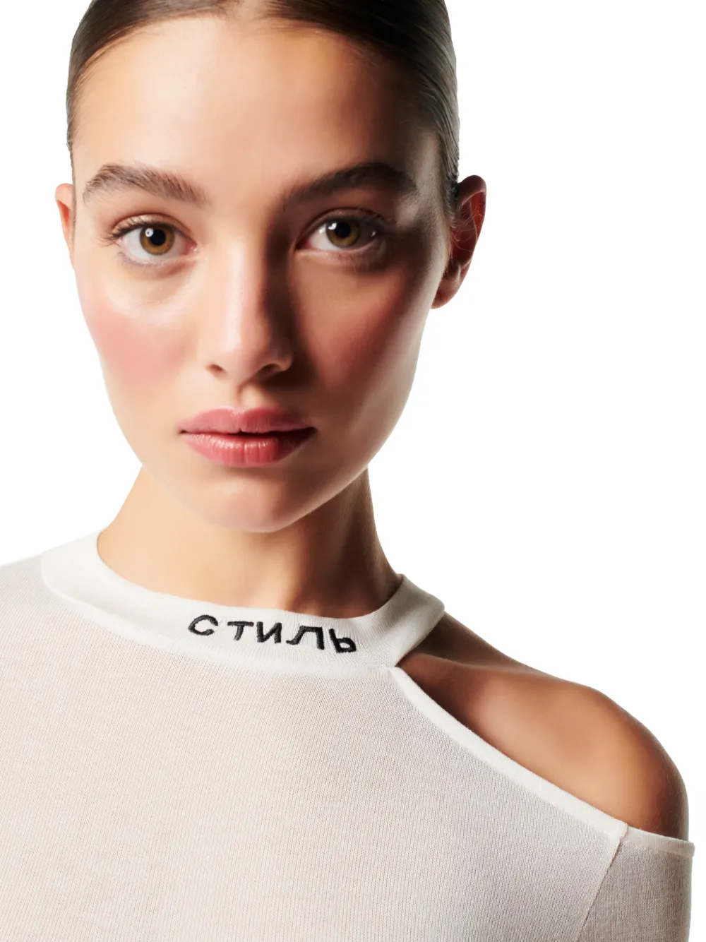 cutshoulder crewneck top HERON PRESTON® Official Site