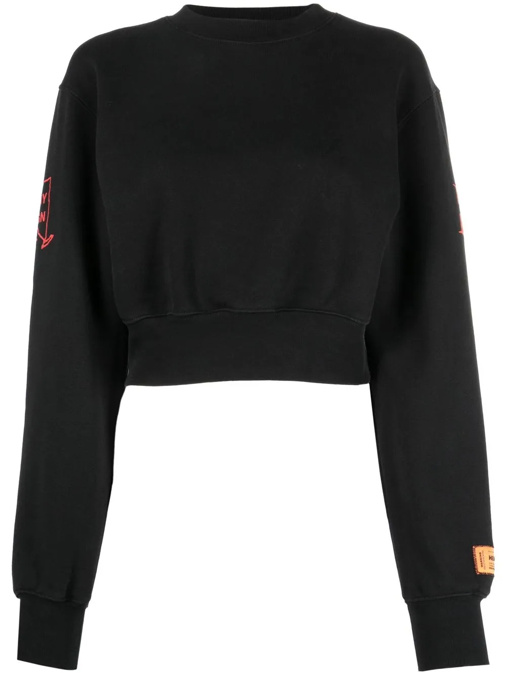 

Heron Preston sudadera corta con logo estampado - Negro