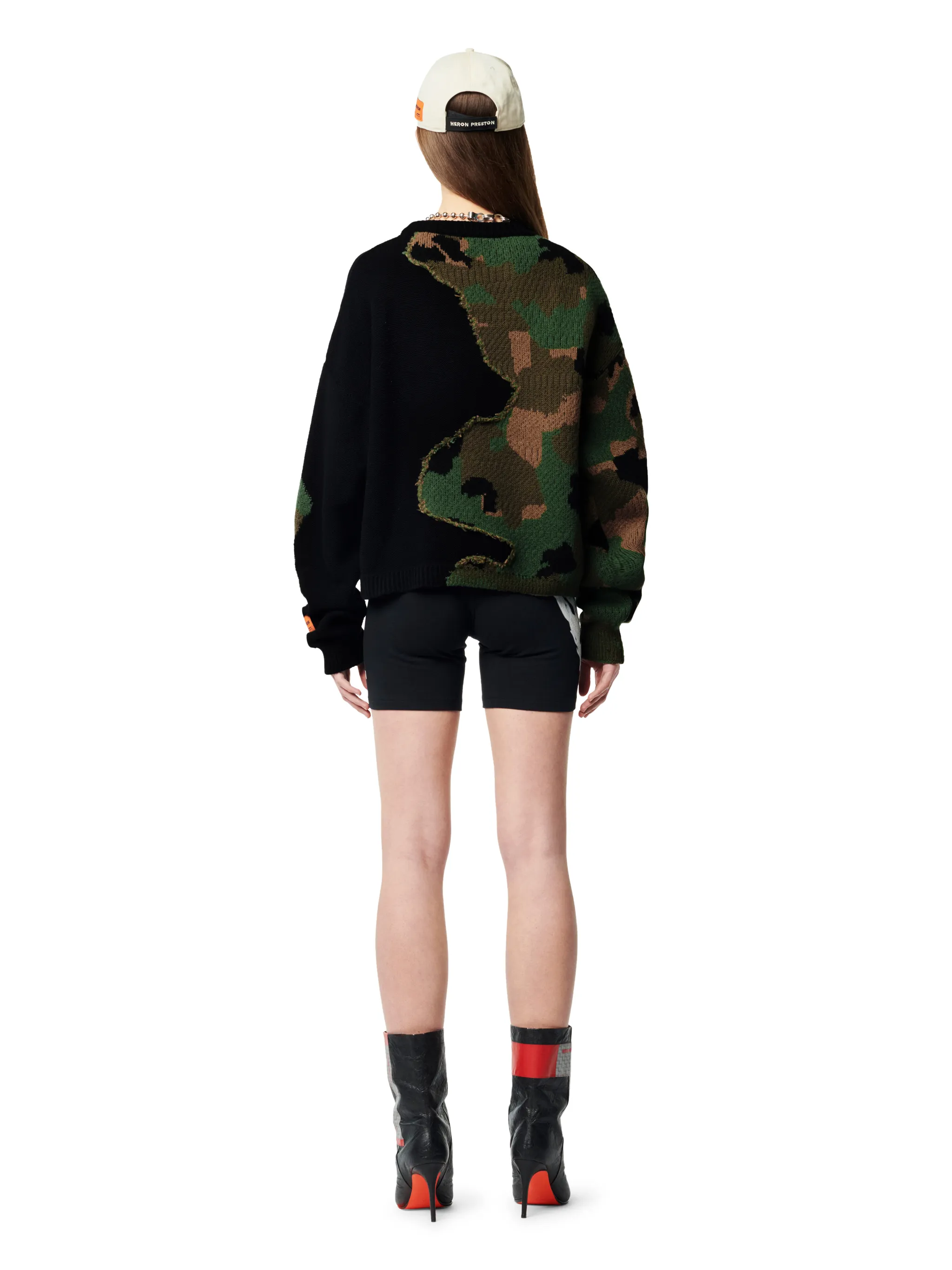 CAMO KNIT Crewneck collar